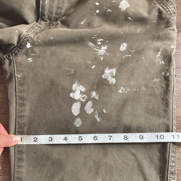 Mens Vintage G.H Bass Green Work Pants Size 34x32 - Picture 6 of 10